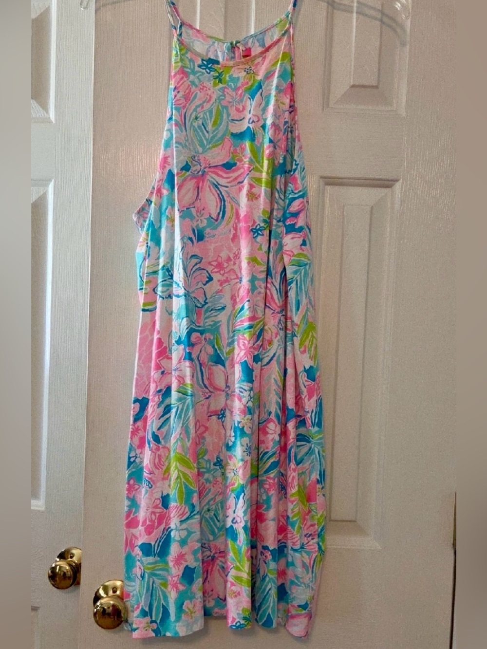 Lilly Pulitzer Floral Multi Slip Dress XL